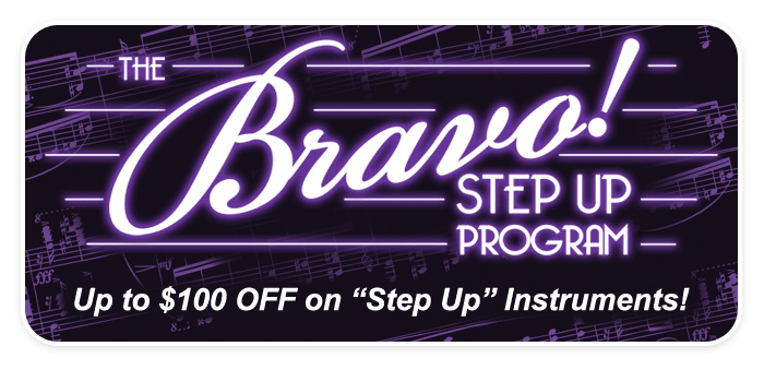 'Bravo! Step Up' Instrument Savings at Schmitt Music!
