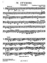 70 Studies for Bb Tuba – Volume I - sample page