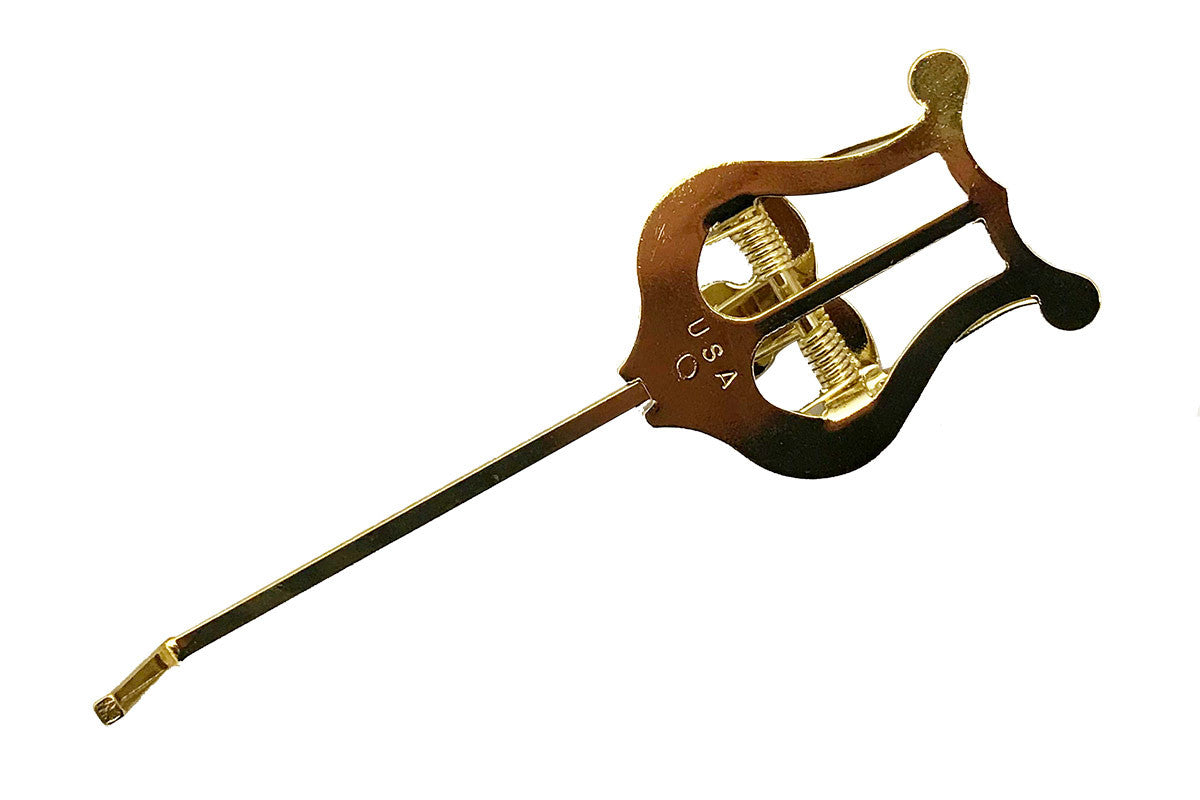 APM 501G metal trumpet lyre with a bent stem