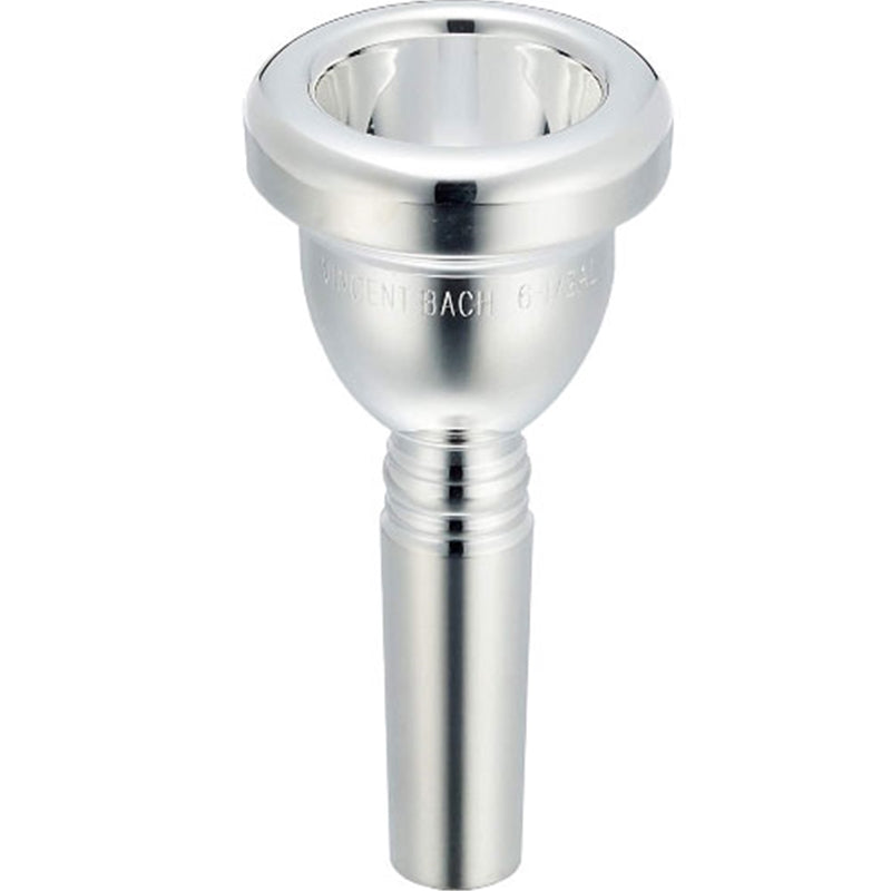 A Bach Classic series large shank trombone mouthpiece