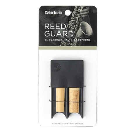 D'Addario clarinet and alto saxophone reed guard in black plastic 