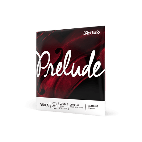 Package of a full set of Prelude Viola strings in its red and white packaging