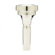 A silver plated Denis Wick classic large shank trombone mouthpiece