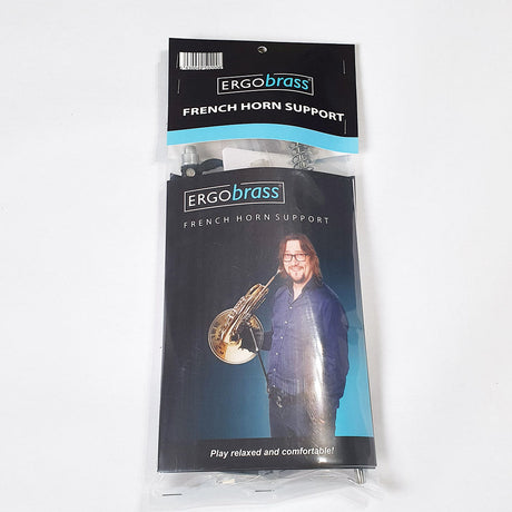 The ergobrass horn support system in its packaging