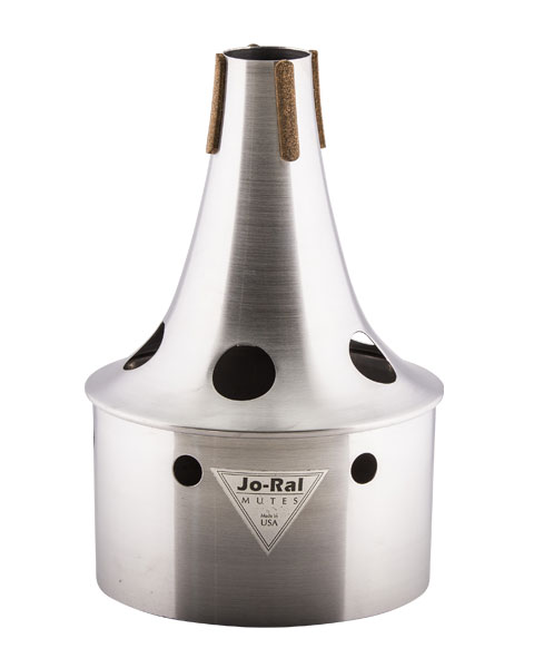 The Jo-Ral Aluminum bucket mute standing upright