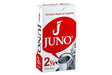 Box of Juno alto saxophone reeds in its red and white packaging