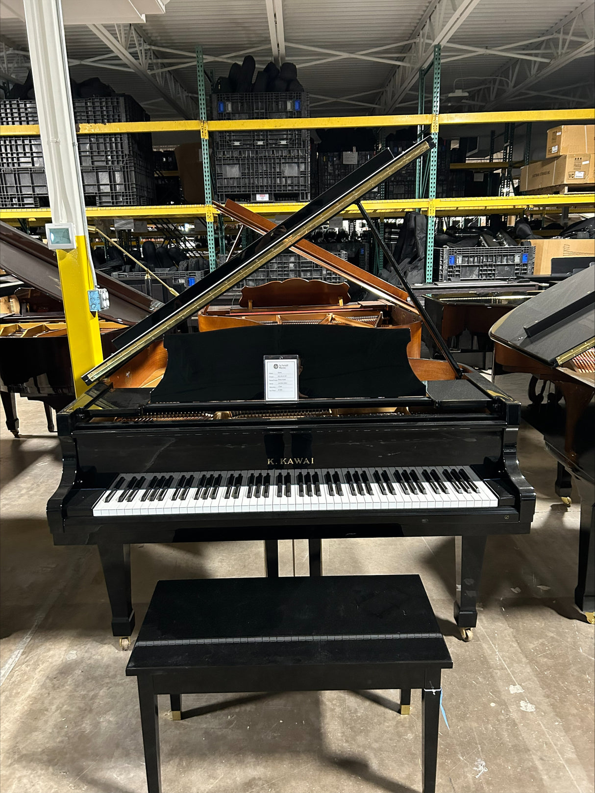 Used Kawai KG-2D 5' 10" Ebony Polish Grand Piano