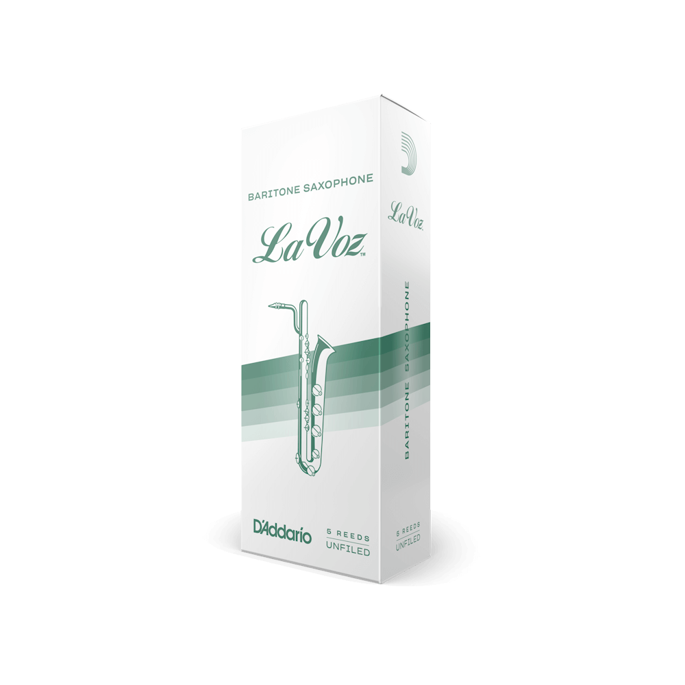 Box of 5 LaVoz baritone saxophone reeds