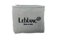 Leblanc Silver Plated polishing cloth folded with the Leblanc logo showing