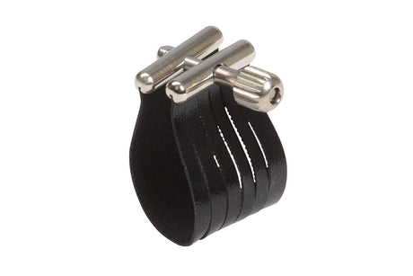 Rovner Star Series SS1R Bb Clarinet Ligature - leathered cloth material with a nickel silver screw