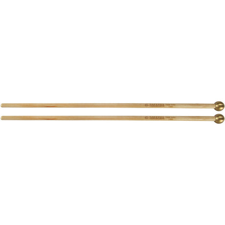 Pair of Salyers Etude Series E100 brass head mallets with birch handles