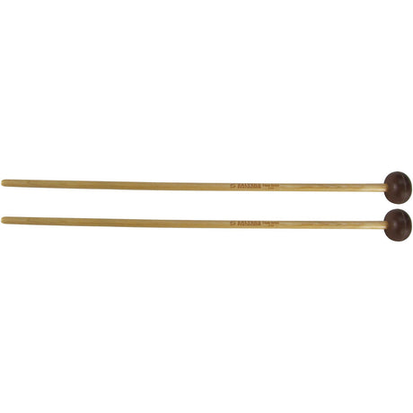 Pair of Salyers Etude Series E60 Medium rubber mallets with birch handles