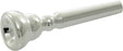 A silver-plated Schilke Standard Series trumpet mouthpiece