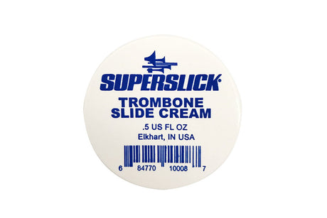 The 0.5 fl. oz superslick trombone slide cream container