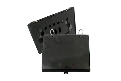 Trophy 5 pocket flip folder in black