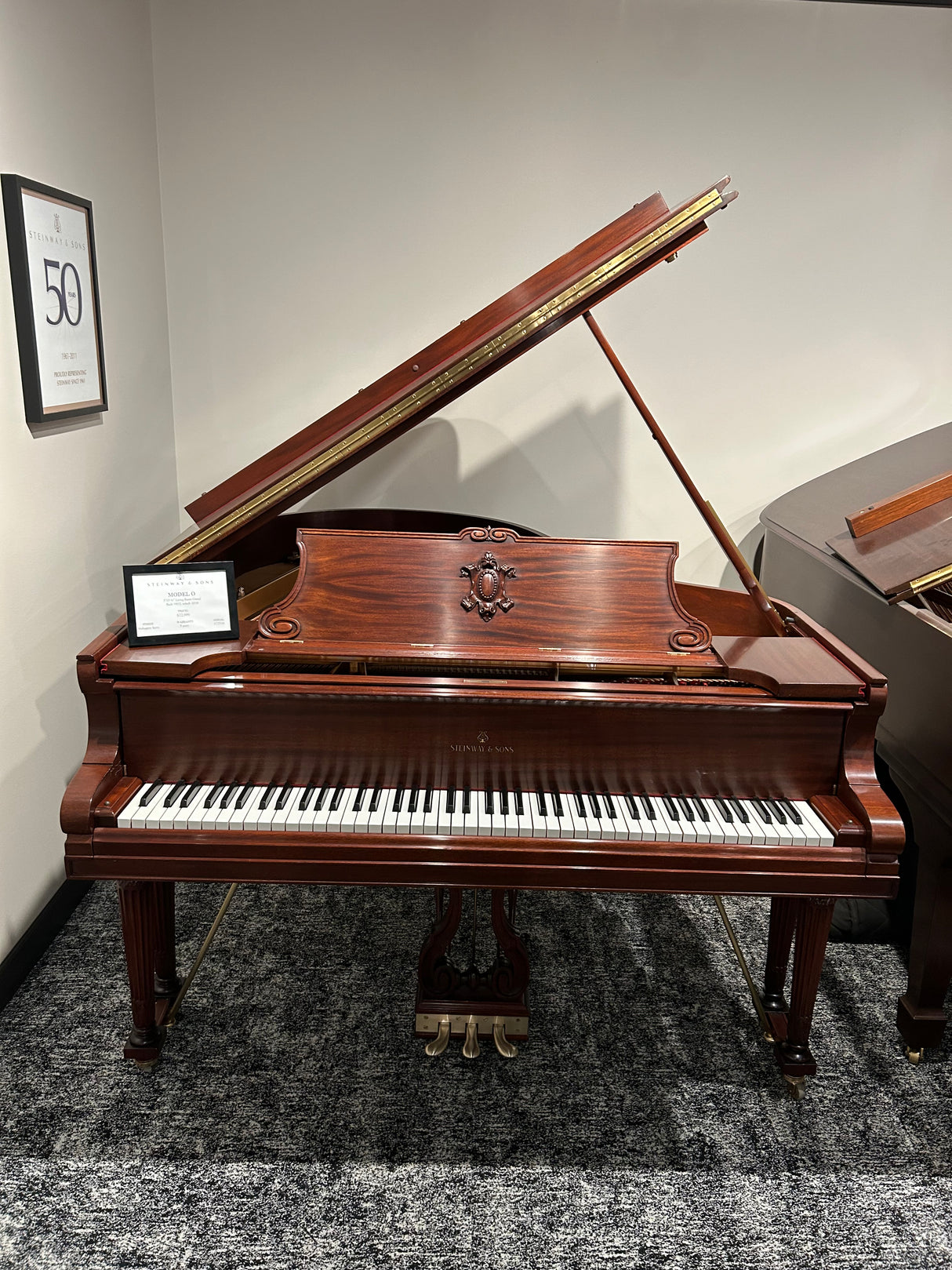 Used Steinway & Sons Model O 5' 10 3/4" Mahogany Satin Grand Piano