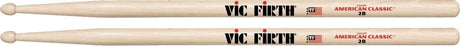 Pair of Vic Firth American Classic 2B wood tip drum sticks