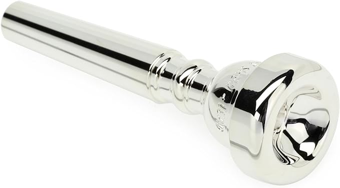 The silver-plated Yamaha Bobby Shew Lead Signature Series trumpet mouthpiece