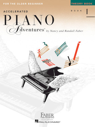 Accelerated Piano Adventures for the Older Beginner by Faber - Theory Book