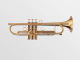 Adams A1 Bb Trumpet - upright and facing sideways