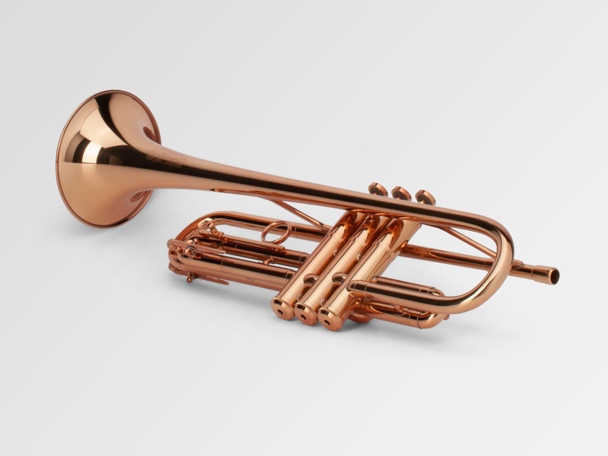 Adams A9 Bb Trumpet - laying on its side