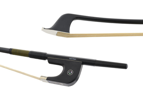 The Tip and the Frog of the Artino BF39 German Double Bass Bow