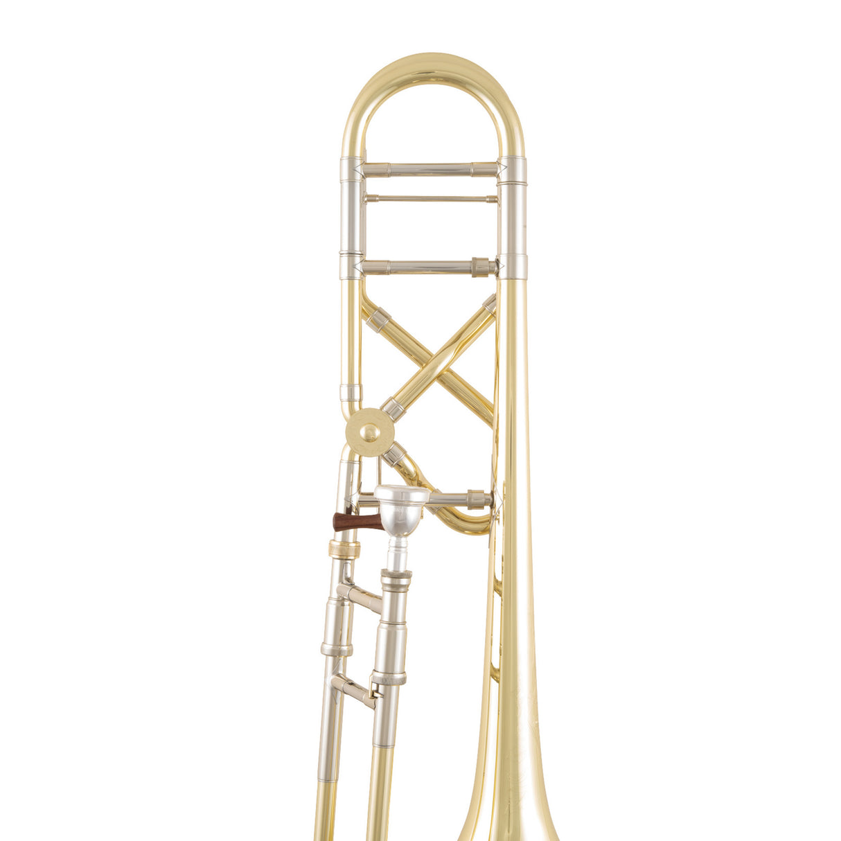 Bach A47XPS Large Bore Tenor Trombone - a close up of the tube wrapping 