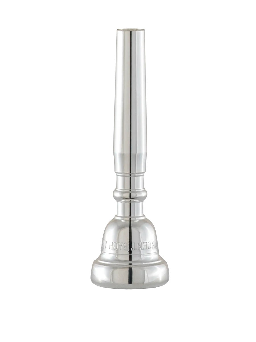 A silver-plated Bach Artisan Series trumpet mouthpiece