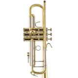 Bach Stradivarius 18037 Bb Trumpet Clear Lacquered - close up of valves