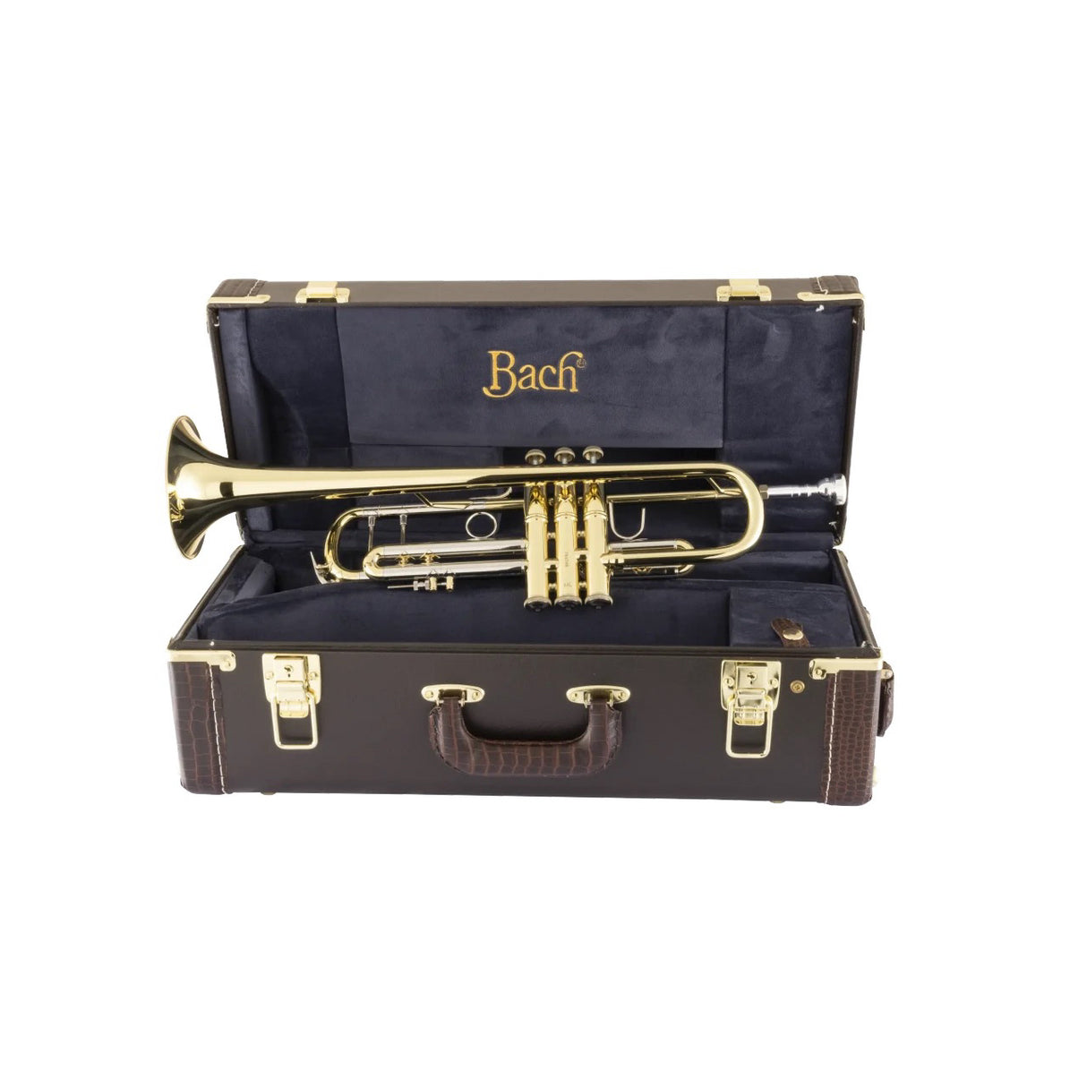 Bach Stradivarius 18043 Bb Trumpet Clear Lacquer - in its case