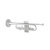 Bach Stradivarius 18043 Bb Trumpet Silver Plated - bell facing away