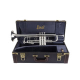 Bach Stradivarius 18043 Bb Trumpet Silver Plated - in its case