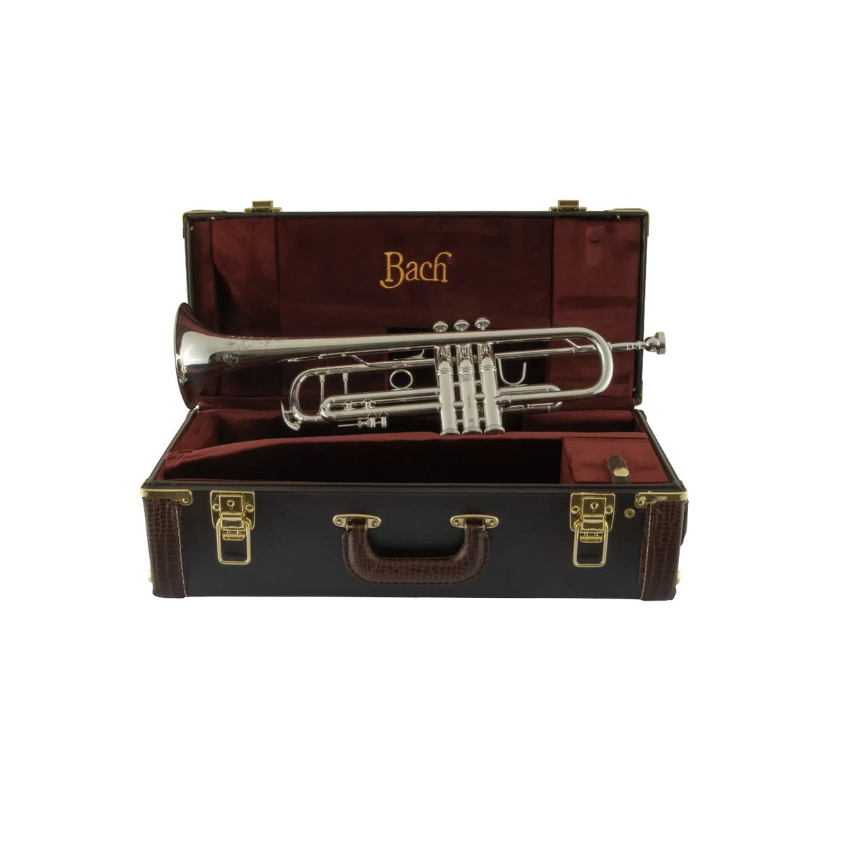 Bach Stradivarius 19037 Bb Trumpet Silver Plated - in its case