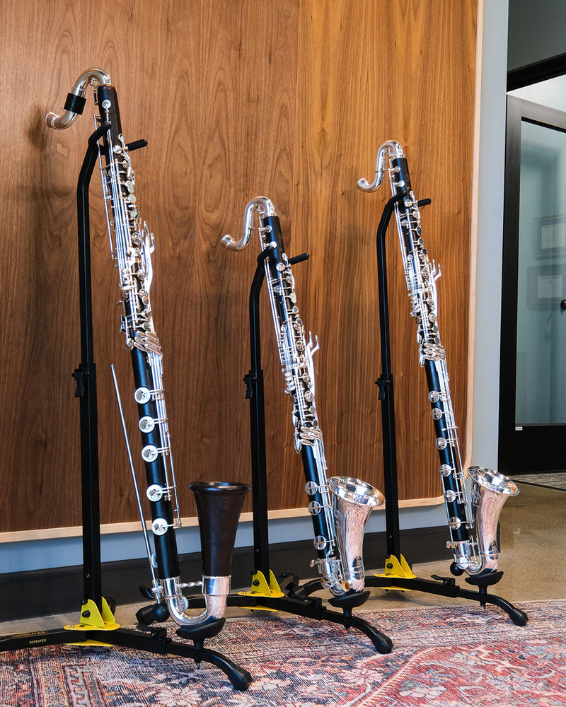 Bass clarinets lined up