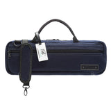 The Beaumont Flute Blue Denim C-Foot Carry Case