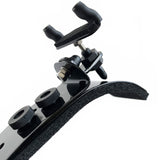 The BonMusica shoulder rest  - a close up of the other shoulder's  attachment foot