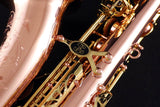 Close-up of Buffet Senzo Red Brass Alto Saxophone