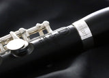 Burkart Professional Piccolo - close up of engraving on the body