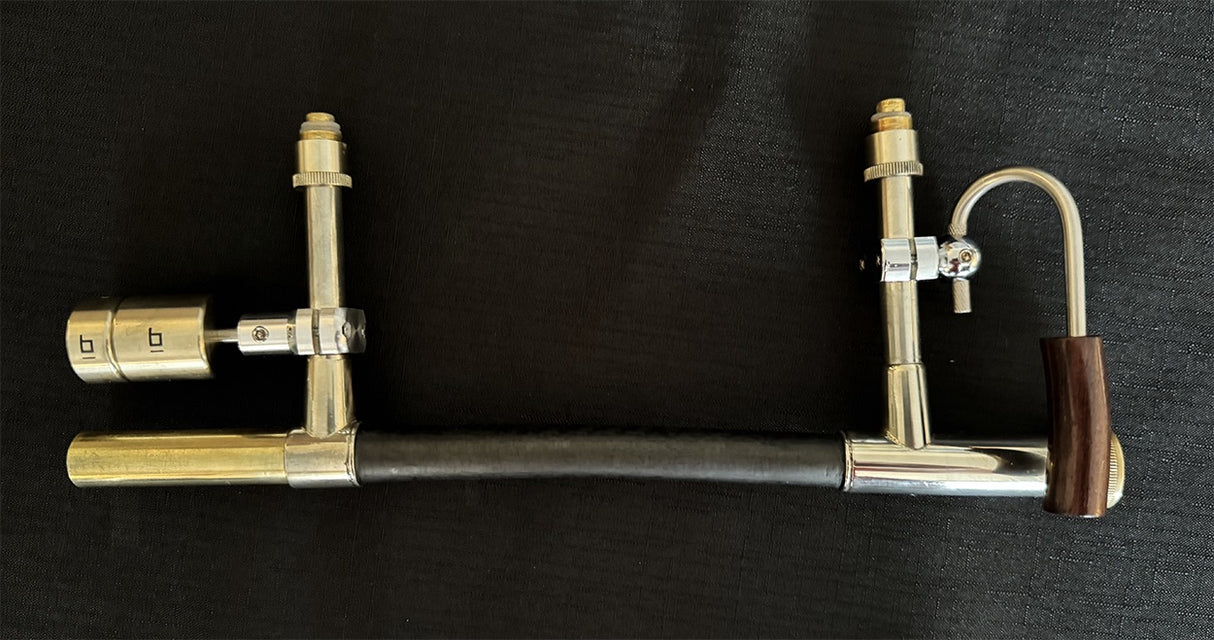 Butler C10 Large Bore Tenor Trombone - close up of bell and slide braces