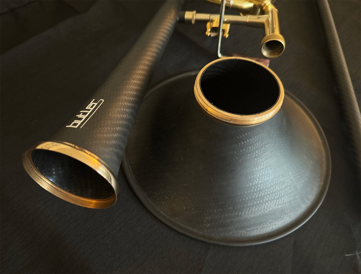 Butler C10 Large Bore Tenor Trombone - detachable bell removed and sitting next to the instrument