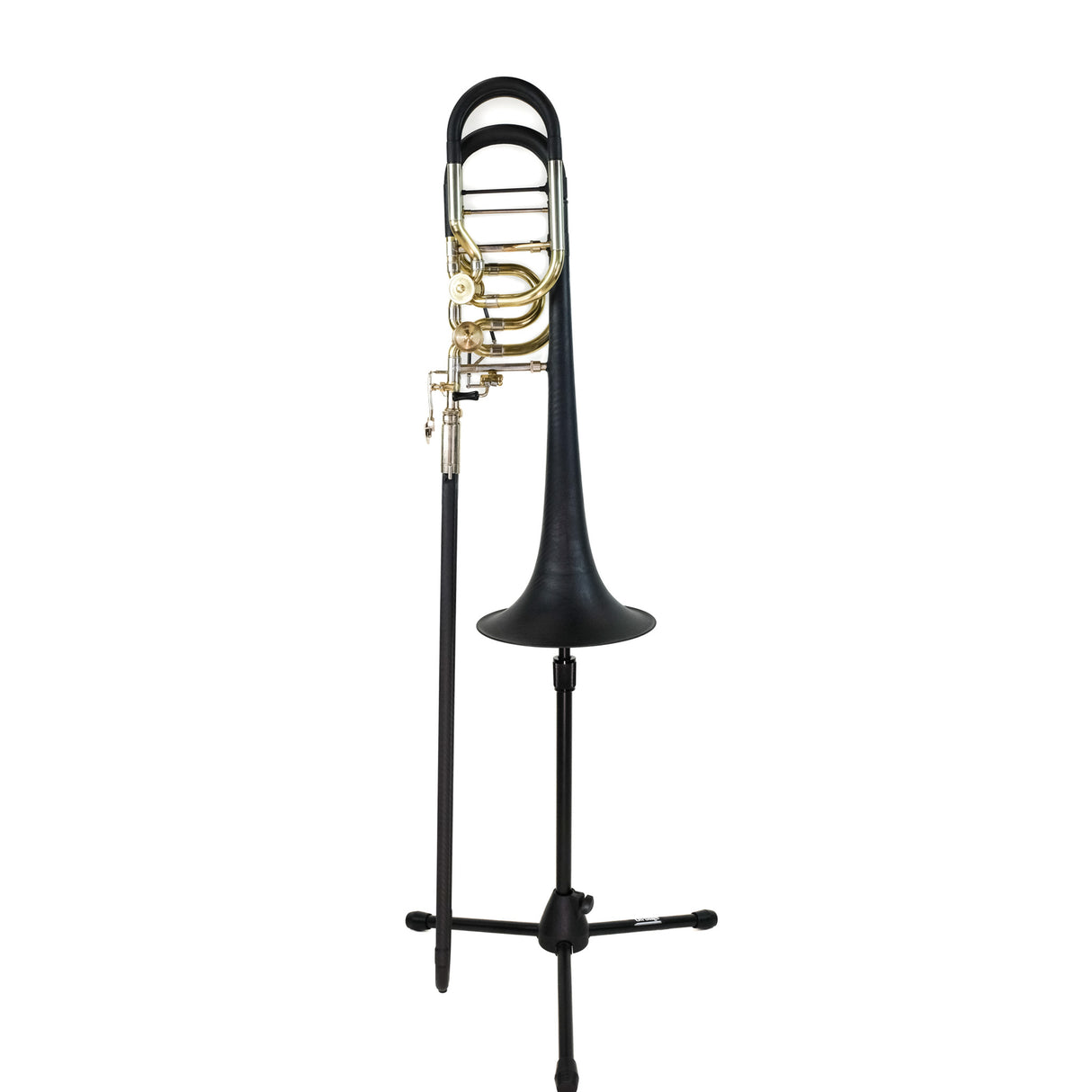 Butler C12 Trombone Bass Trombone - sitting on a stand turned 180 degrees