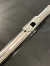 A Consignment Sankyo 601 Flute - close up of the lip plate