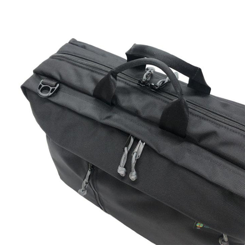 Crescendo Standard Style Bag - Double Clarinet - view of top zipper and handles