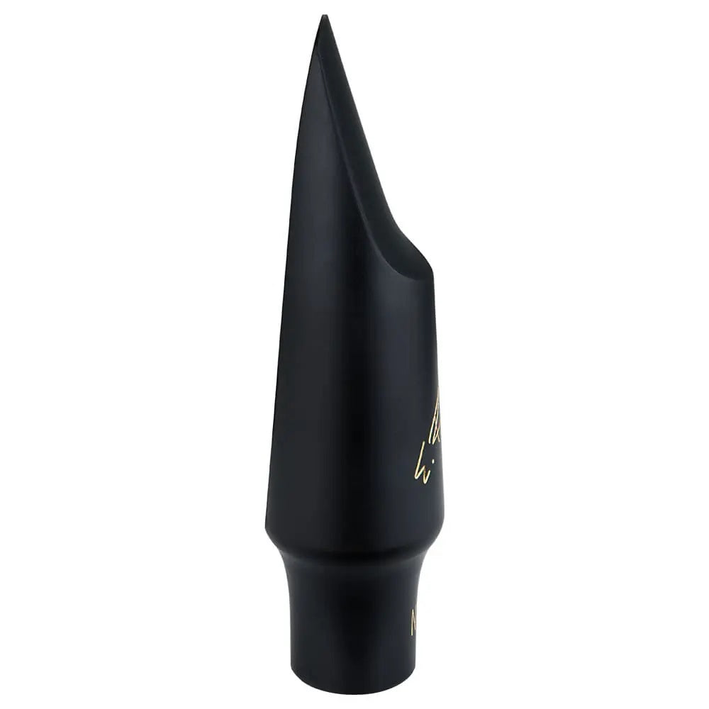 A side view of the Eugene Rousseau New Classic Baritone Sax Mouthpiece