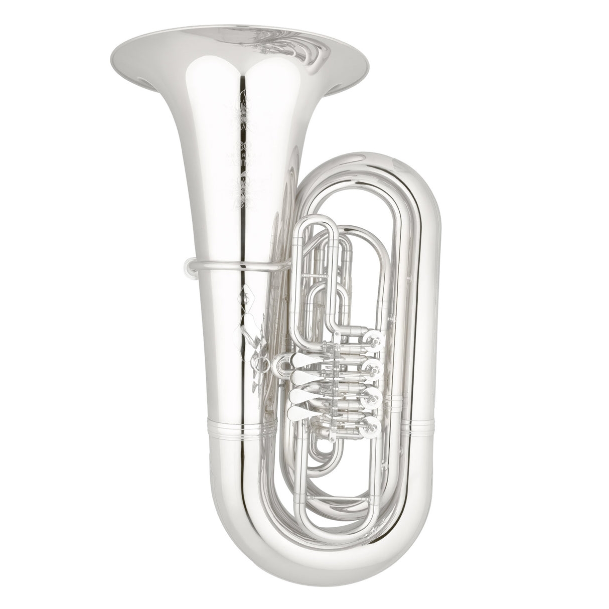 Eastman EBB825 BBb Tuba - 4 Valve Silver Plated