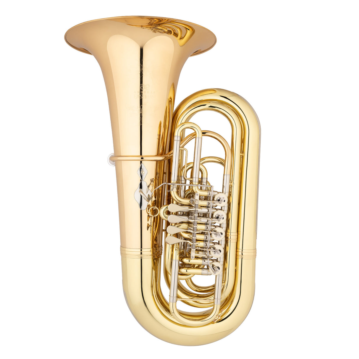 Eastman EBB825 BBb Tuba - 5 Valve Clear Lacquered