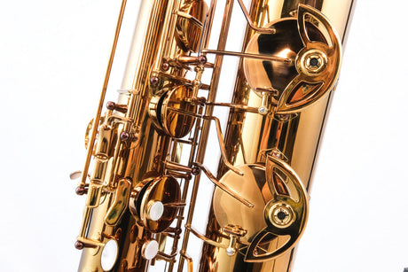 Close-up of Lake City BS-415 Baritone Saxophone 