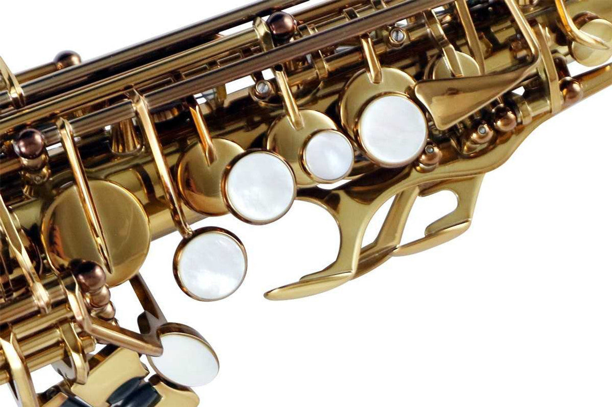 Close-up of Lake City SS-415 Soprano Saxophone