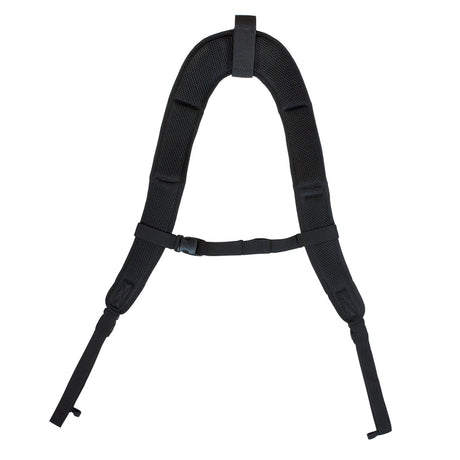 The Protect BPSTRAP backpack strap fully fanned out - the inside of the straps showing.