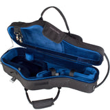 The Protec PB304CT Propac alto saxophone case with its lid open